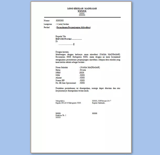 Detail Contoh Surat Permohonan Revisi Sk Nomer 27