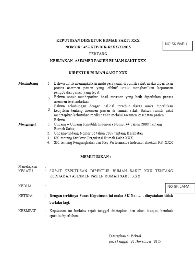 Detail Contoh Surat Permohonan Revisi Sk Nomer 4