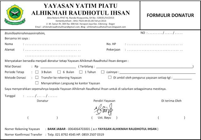 Detail Contoh Surat Permohonan Santunan Anak Yatim Nomer 50