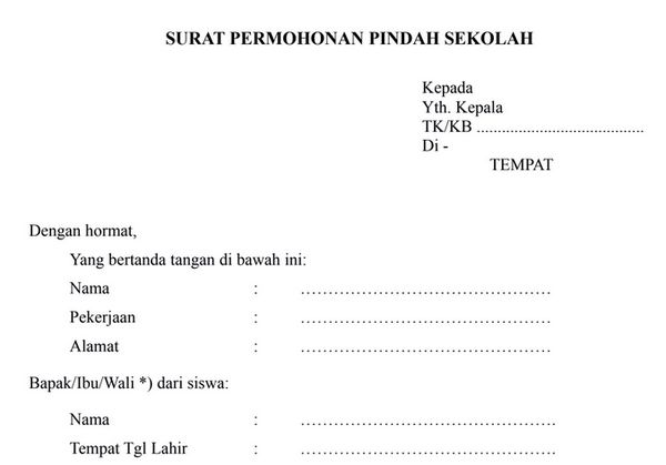 Detail Contoh Surat Permohonan Sekolah Nomer 23