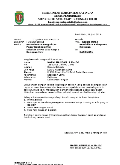 Detail Contoh Surat Permohonan Sekolah Nomer 47