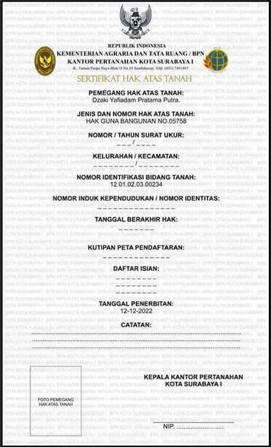 Detail Contoh Surat Permohonan Sertifikat Prona Nomer 37