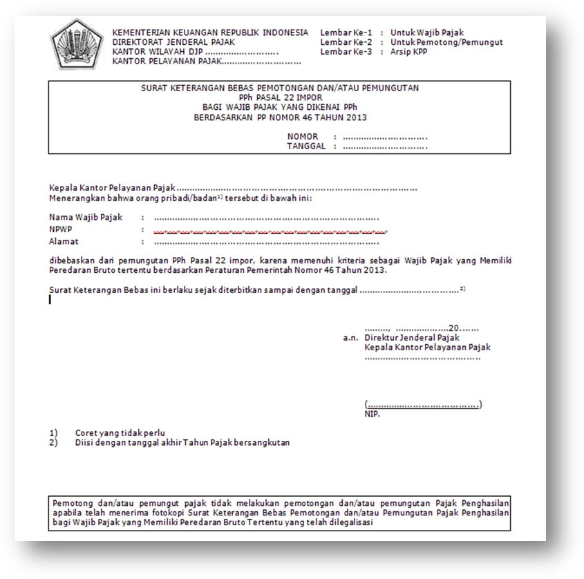 Detail Contoh Surat Permohonan Skb Pph 22 Impor Nomer 17