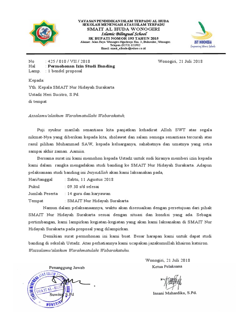 Detail Contoh Surat Permohonan Studi Banding Nomer 12