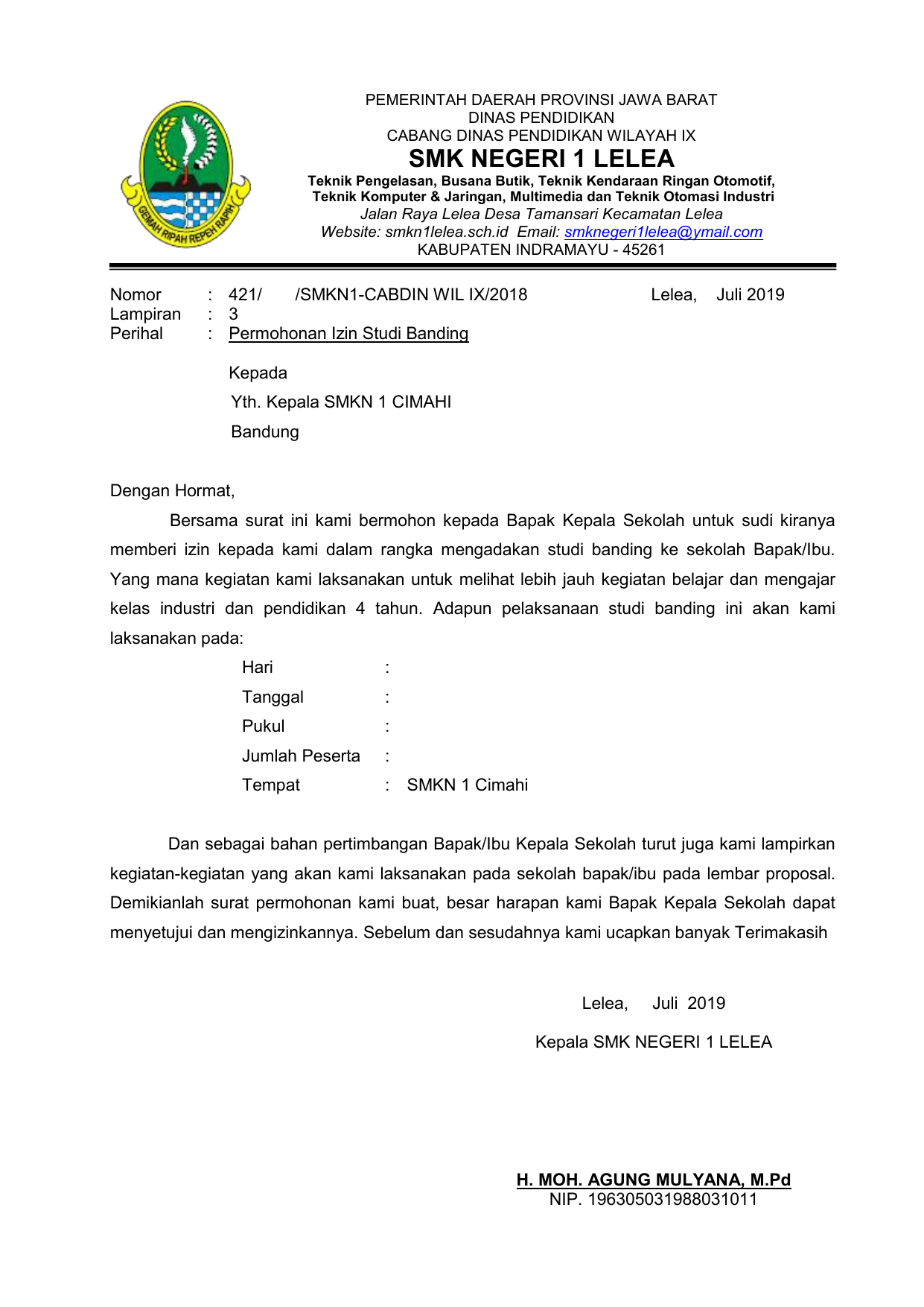 Detail Contoh Surat Permohonan Studi Banding Nomer 25