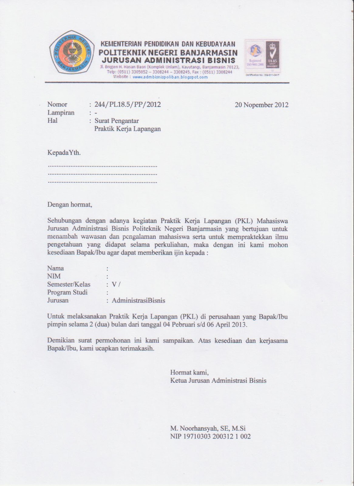 Download Contoh Surat Permohonan Studi Banding Nomer 27