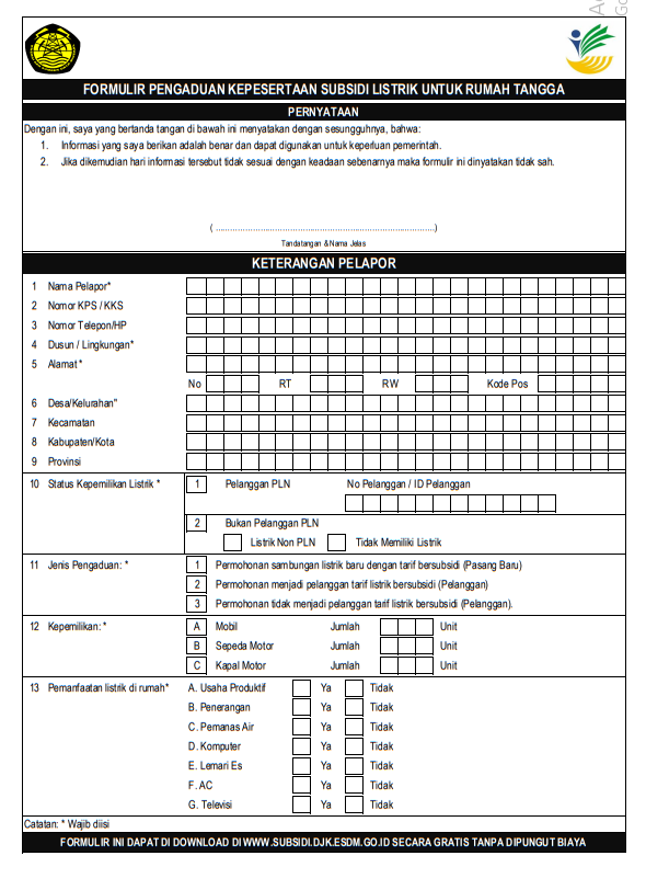 Detail Contoh Surat Permohonan Subsidi Listrik Nomer 12