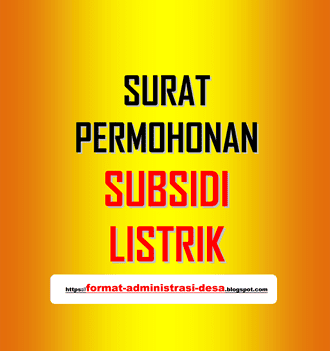 Detail Contoh Surat Permohonan Subsidi Listrik Nomer 14