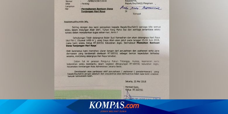 Detail Contoh Surat Permohonan Thr Ke Perusahaan Nomer 20