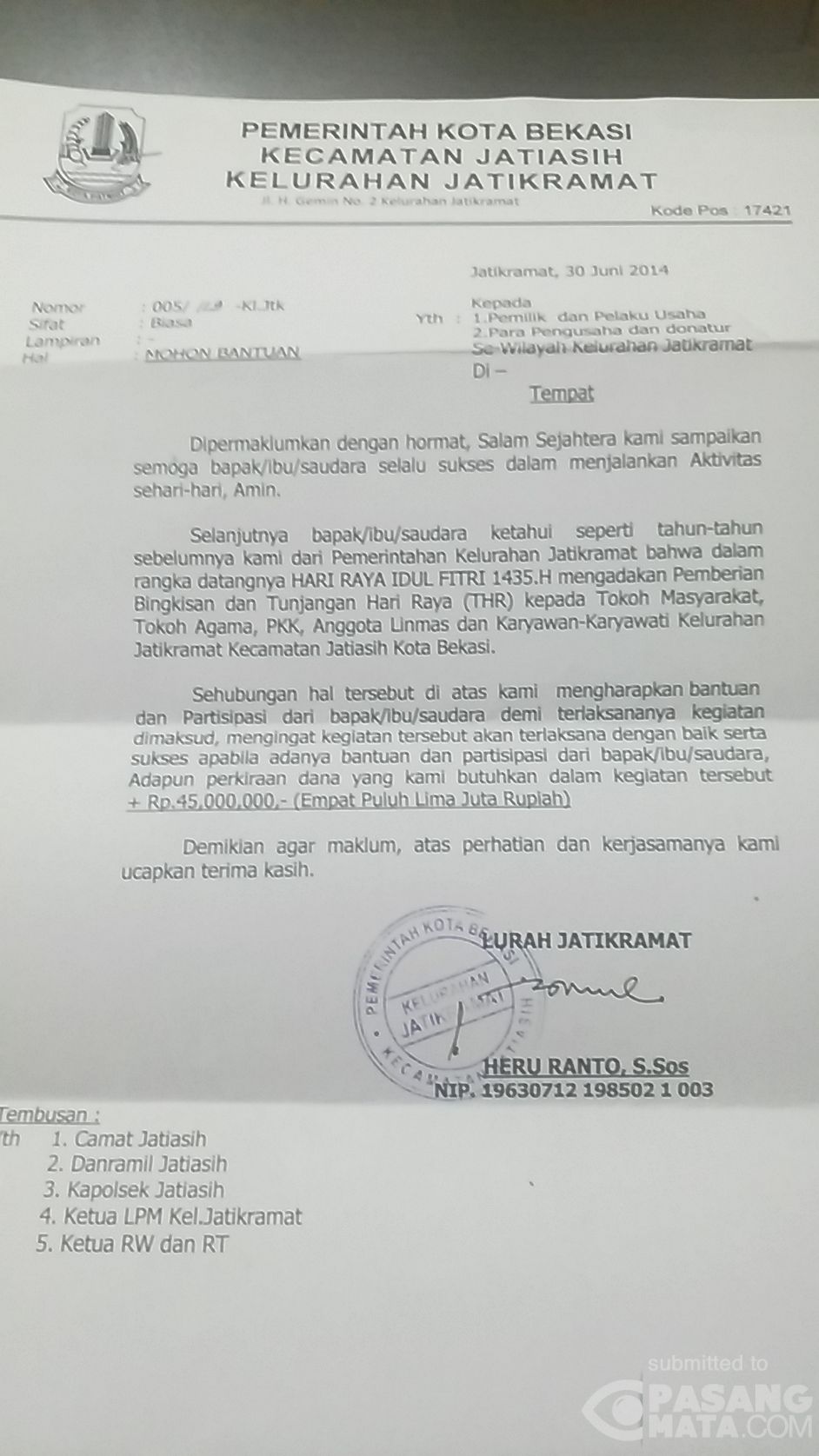 Detail Contoh Surat Permohonan Tunjangan Anak Nomer 41