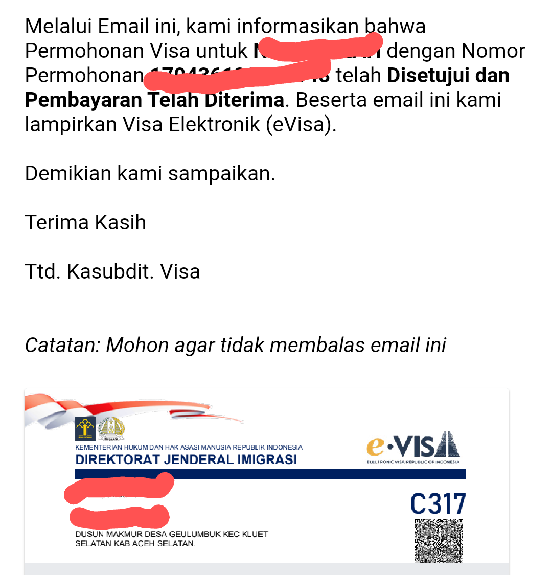 Detail Contoh Surat Permohonan Visa Kunjungan Ke Indonesia Nomer 54