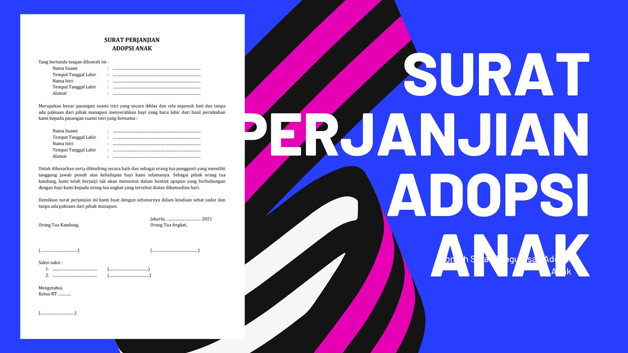 Detail Contoh Surat Pernyataan Adopsi Anak Nomer 14