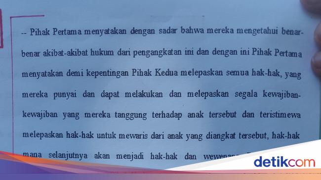 Detail Contoh Surat Pernyataan Adopsi Anak Nomer 41