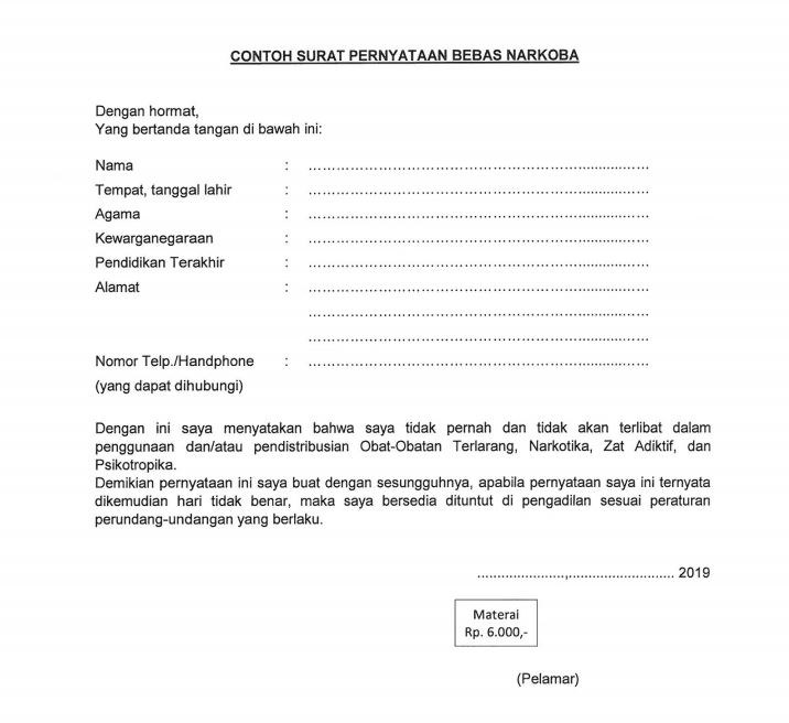 Detail Contoh Surat Pernyataan Bersedia Ditempatkan Di Sekolah Negeri Nomer 12