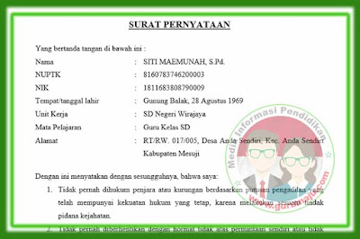 Detail Contoh Surat Pernyataan Bersedia Ditempatkan Di Sekolah Negeri Nomer 32