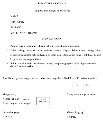 Detail Contoh Surat Pernyataan Bersedia Mengikuti Pelatihan Nomer 52