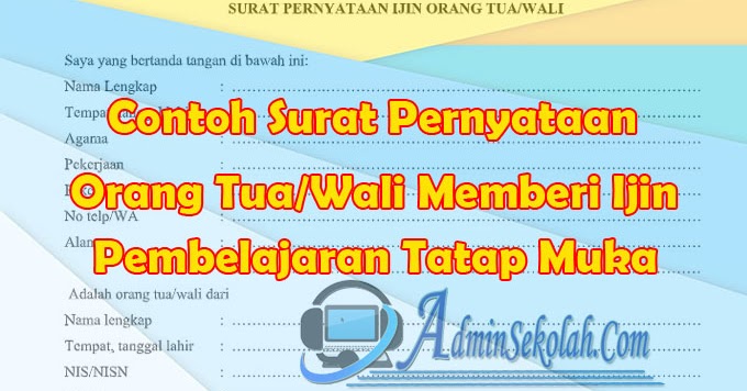 Detail Contoh Surat Pernyataan Dari Orang Tua Nomer 51