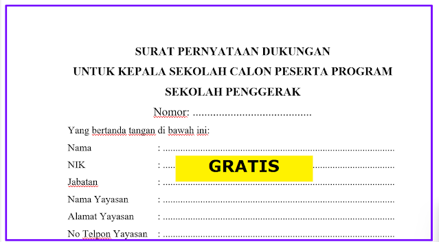 Detail Contoh Surat Pernyataan Dukungan Nomer 43