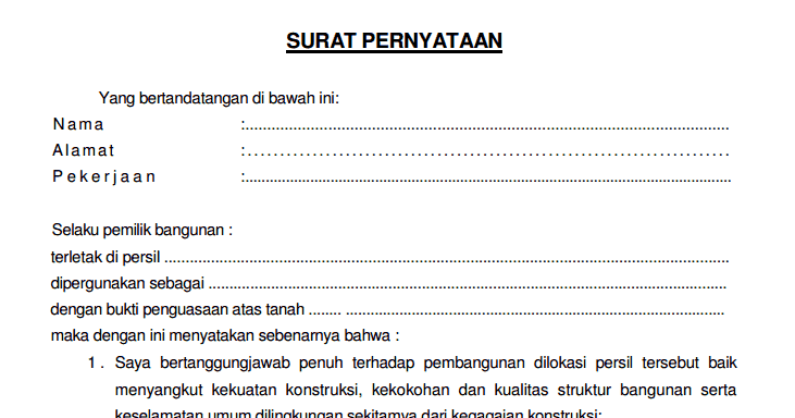 Detail Contoh Surat Pernyataan Jaminan Nomer 15