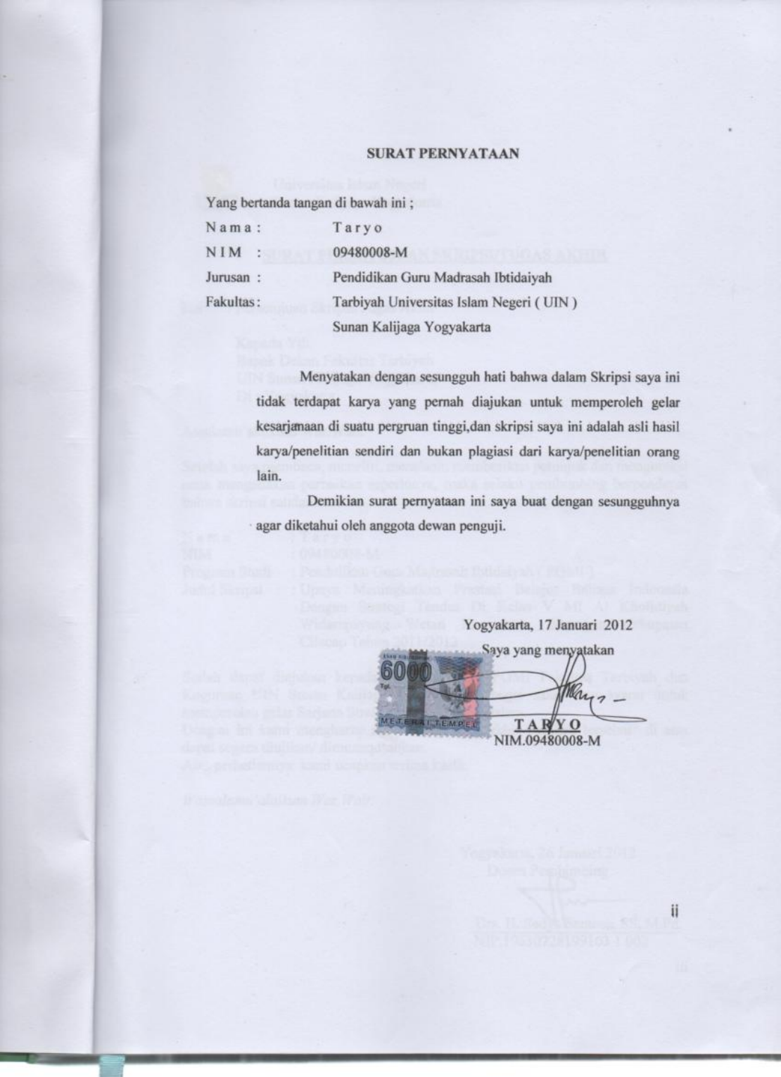 Detail Contoh Surat Pernyataan Keaslian Dokumen Nomer 43