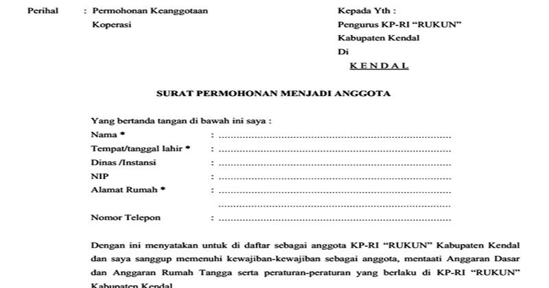 Detail Contoh Surat Pernyataan Keluar Dari Anggota Koperasi Nomer 31