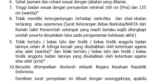 Detail Contoh Surat Pernyataan Kemenkumham 2017 Nomer 43