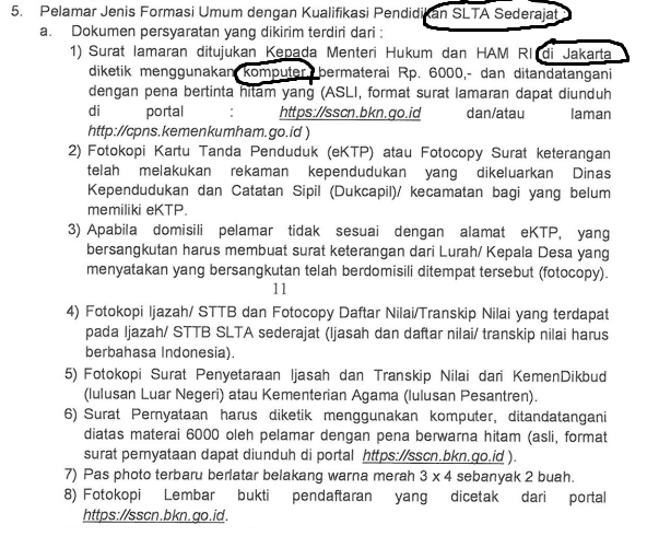 Detail Contoh Surat Pernyataan Kemenkumham 2018 Nomer 22