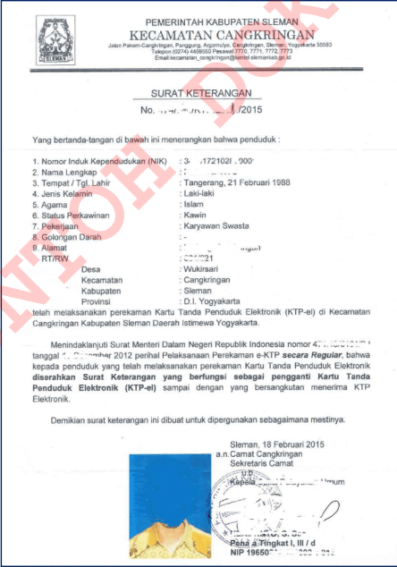 Detail Contoh Surat Pernyataan Kemenkumham 2018 Nomer 25