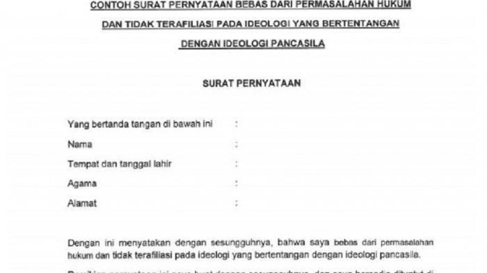 Detail Contoh Surat Pernyataan Kemenkumham 2018 Nomer 55