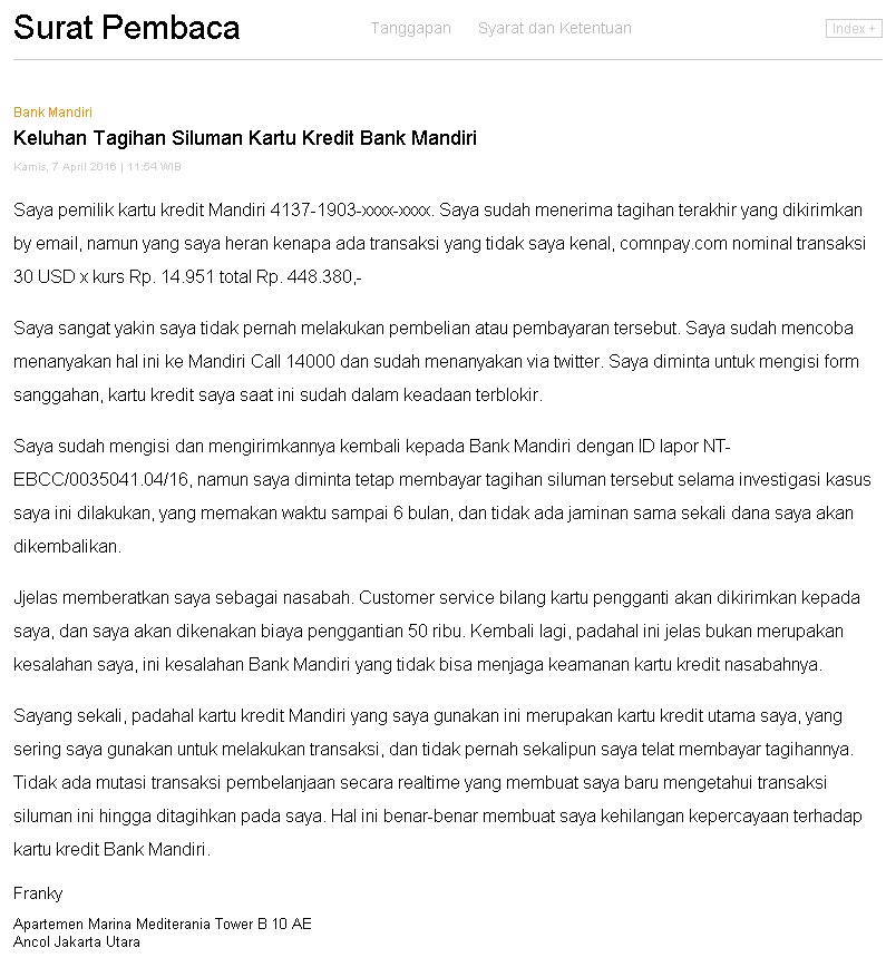 Detail Contoh Surat Pernyataan Kenaikan Limit Bni Nomer 55