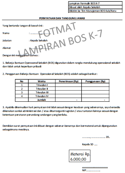 Detail Contoh Surat Pernyataan Kepala Sekolah Nomer 33