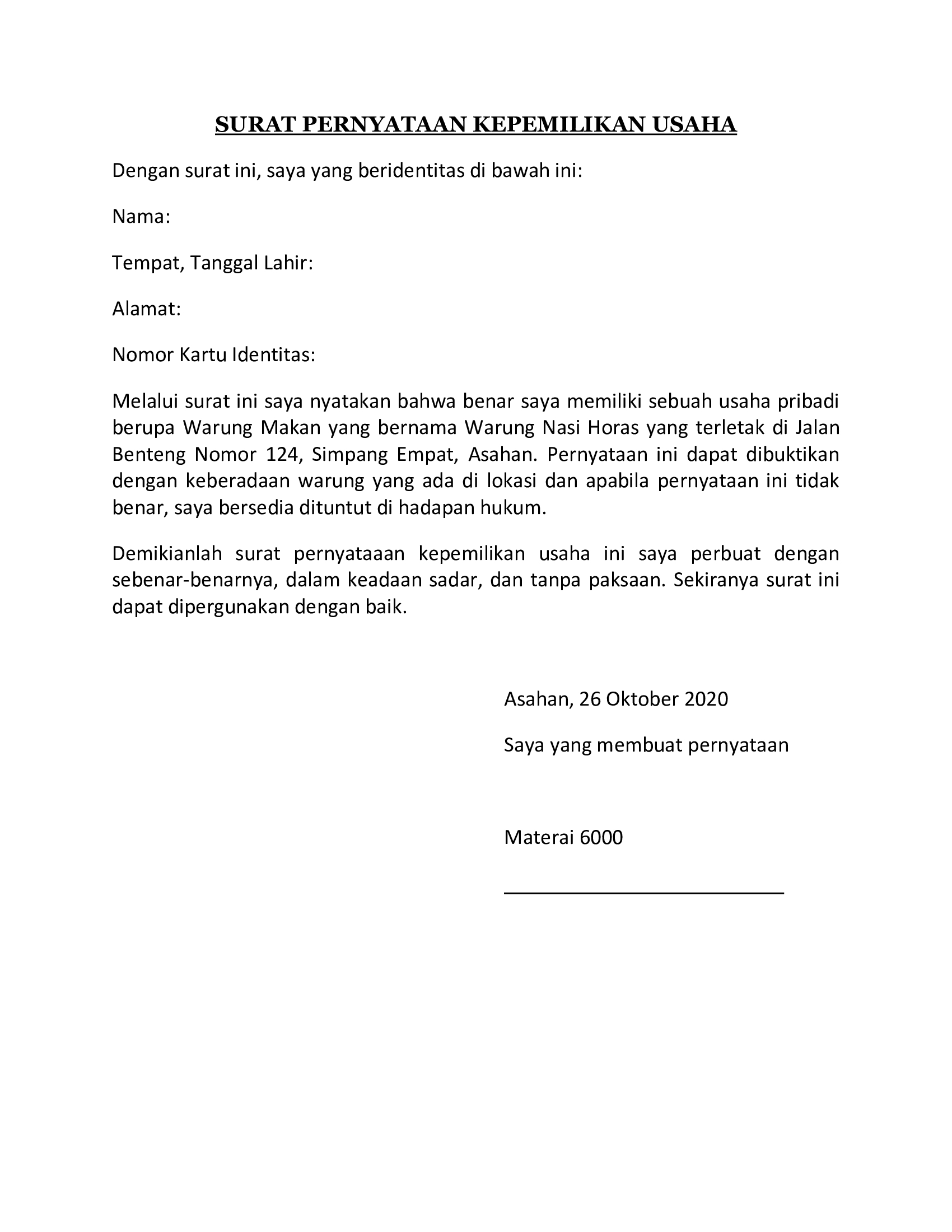 detail-contoh-surat-pernyataan-kepemilikan-harta-koleksi-nomer-35
