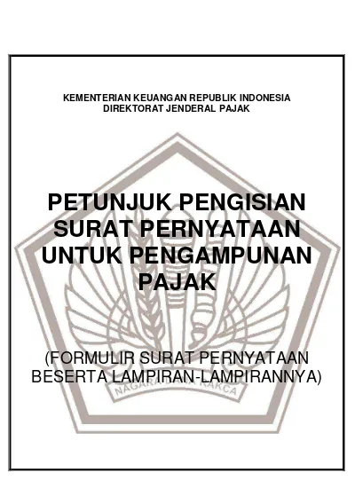 Detail Contoh Surat Pernyataan Kepemilikan Harta Tax Amnesty Nomer 37