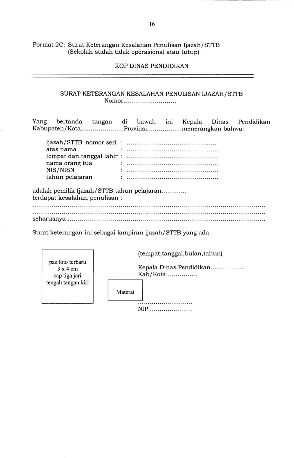 Detail Contoh Surat Pernyataan Kesalahan Penulisan Nama Nomer 37