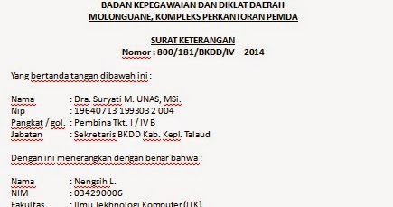 Detail Contoh Surat Pernyataan Magang Nomer 52