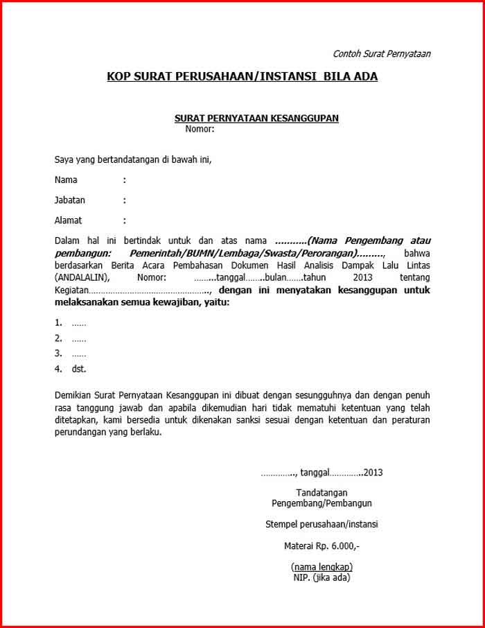 Detail Contoh Surat Pernyataan Melaksanakan Kurikulum 2013 Nomer 32