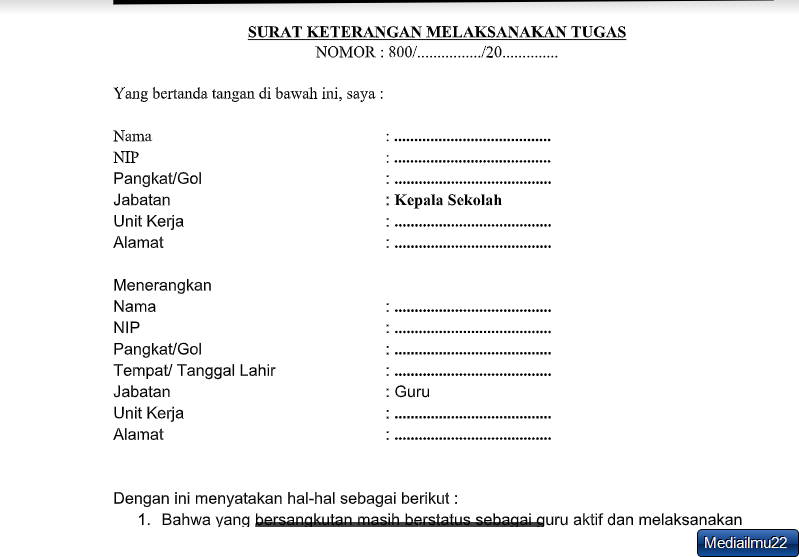 Detail Contoh Surat Pernyataan Melaksanakan Tugas Guru Nomer 46