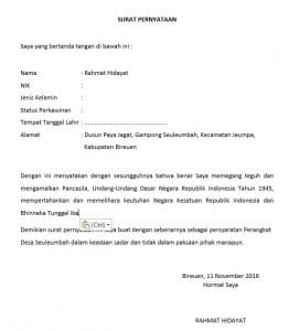 Detail Contoh Surat Pernyataan Memegang Teguh Dan Mengamalkan Pancasila Nomer 6