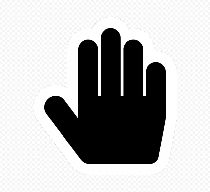 Detail Icon Hand Stop Nomer 3