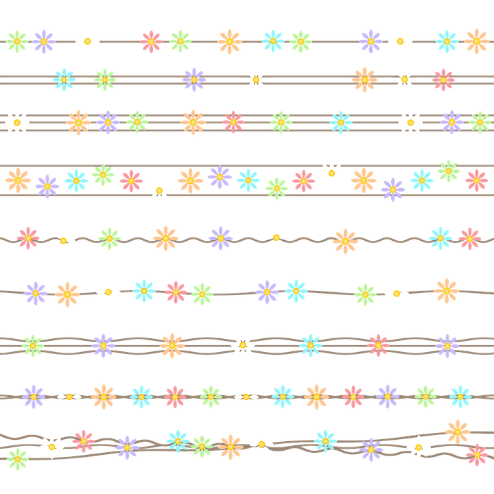 Detail Linien Blumen Nomer 21