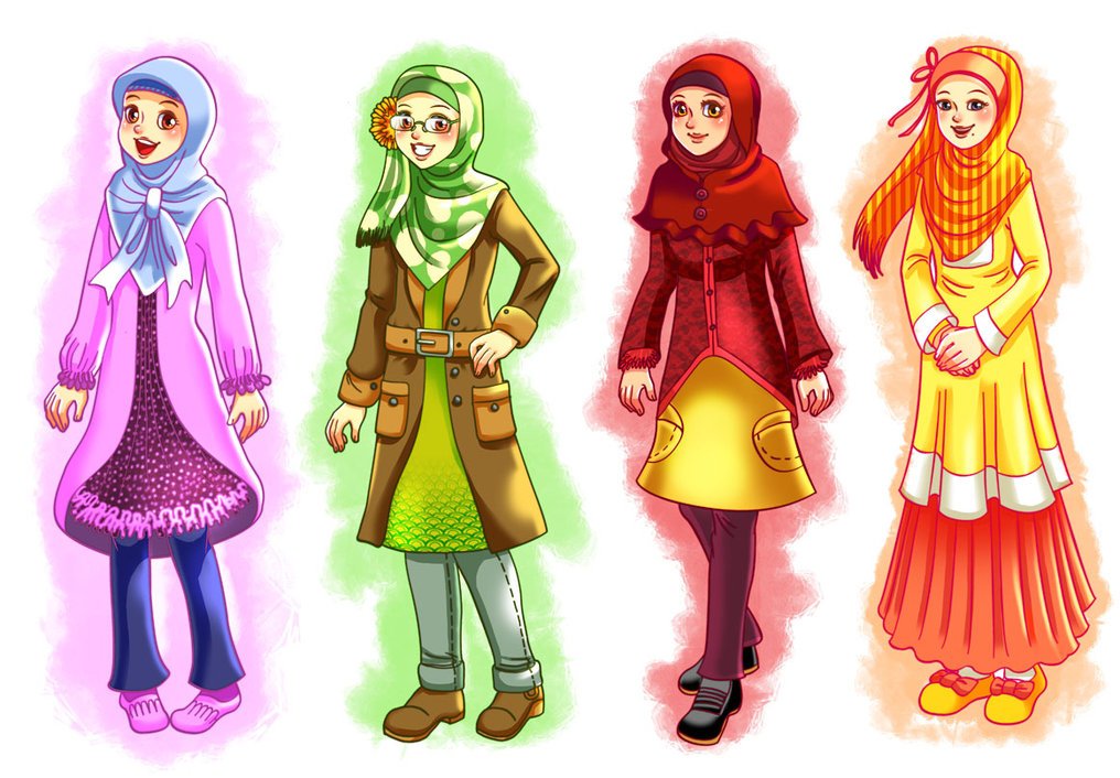 Detail Gambar Orang Berhijab Kartun Nomer 34