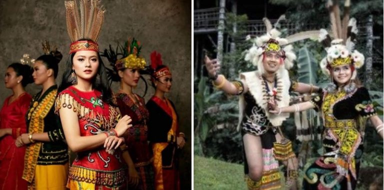 Detail Gambar Orang Dayak Laki Laki Dan Perempuan Nomer 14