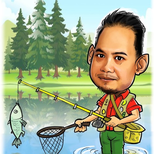 Detail Gambar Orang Mancing Karikatur Nomer 18