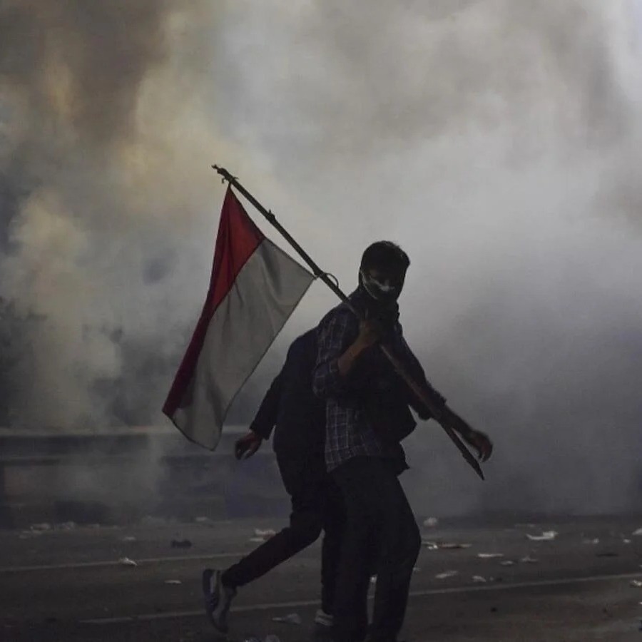 Detail Gambar Orang Megang Bendera Nomer 18