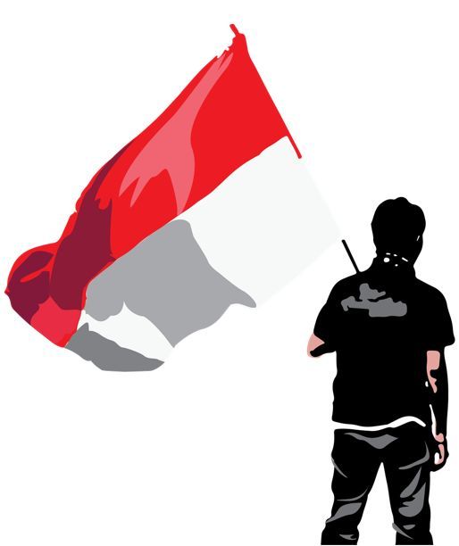 Gambar Orang Membawa Bendera Merah Putih - KibrisPDR