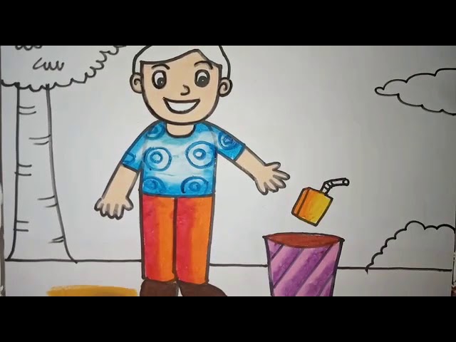 Detail Gambar Orang Membuang Sampah Kartun Nomer 14