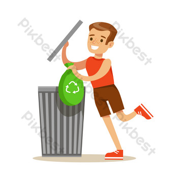 Detail Gambar Orang Membuang Sampah Kartun Nomer 17