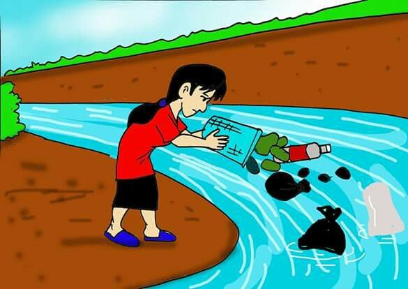 Detail Gambar Orang Membuang Sampah Kartun Nomer 20