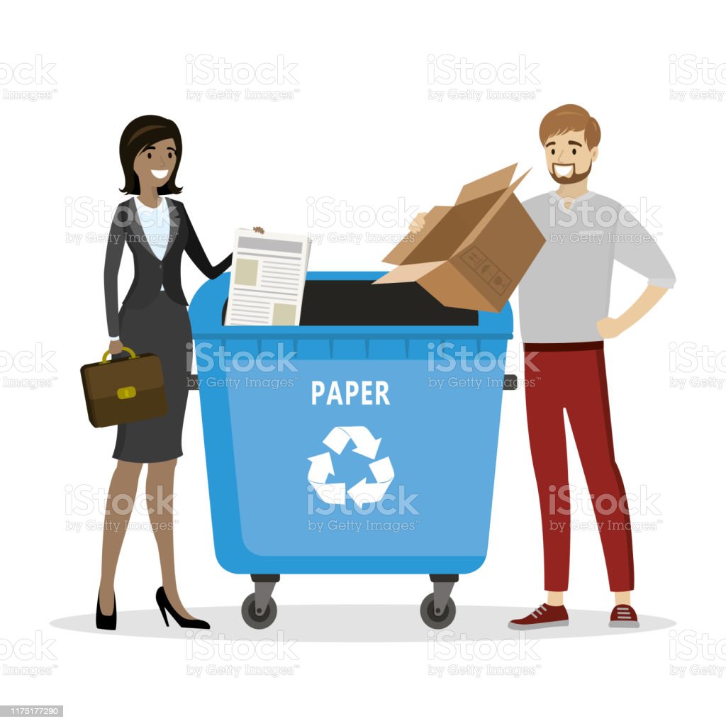 Detail Gambar Orang Membuang Sampah Kartun Nomer 24