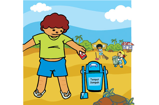 Detail Gambar Orang Membuang Sampah Kartun Nomer 38